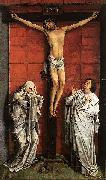 Rogier van der Weyden Christus on the Cross with Mary and St John oil